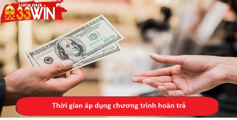 Thời gian áp dụng chương trình hoàn trả