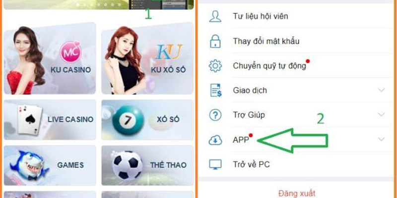 Nhấn chọn app và quét mã QR để tải ứng dụng